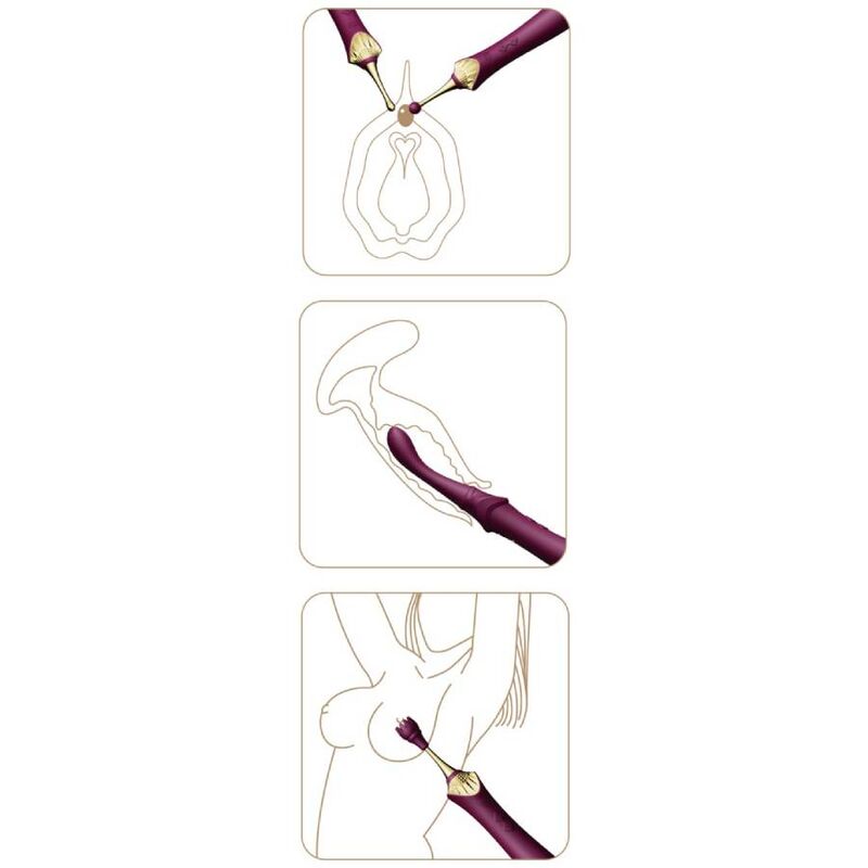 ZALO - BESS 2 CLITORAL MASSAGER PURPLE - Kink&Play